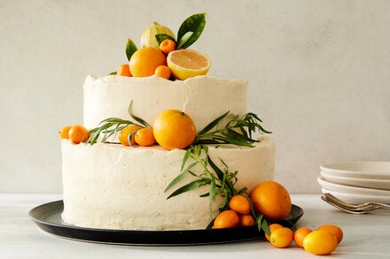 Toasted Sesame and Citrus Wedding Cake